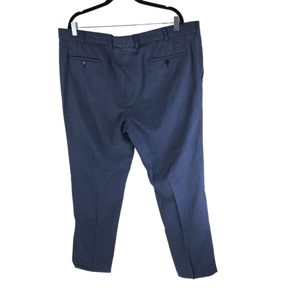 Cricketeer Mens Wool Blend Dress Pants Blue 48R/42W 32" Inseam - Picture 2 of 4